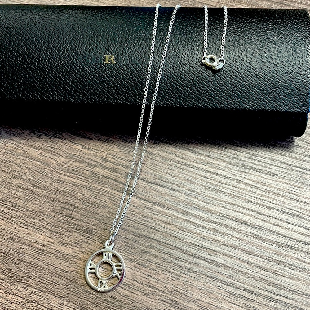 Sterling silver Romance number pendant